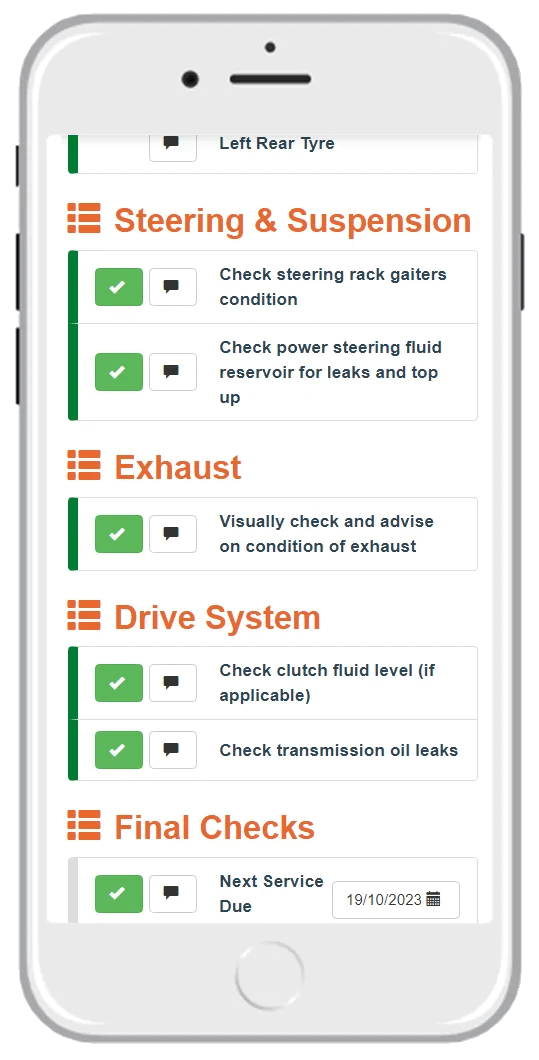 VHC, Digital Vehicle Health Check with Video for Automotive 5 PSB Digital Promo Video Ads, Website Design and VHC Visual Health Check Video Mobile View 2 Image for VHC
